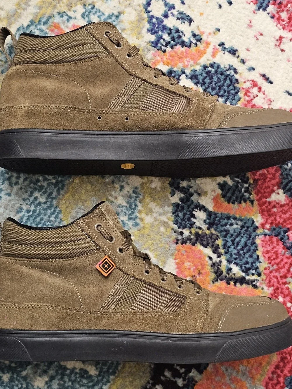 5.11 Tactical Norris Sneaker High Top Boots Mens Size 12 Brown Chukka Tactical
